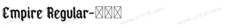 Empire Regular字体转换